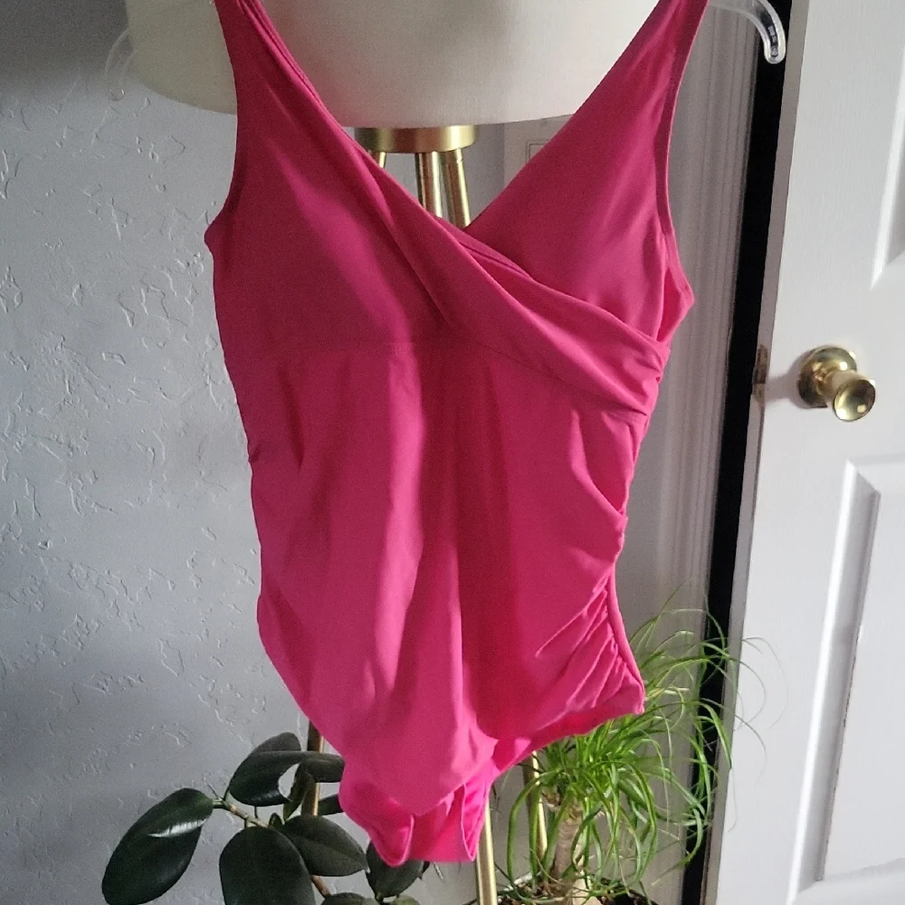 JNY Pink One-Piece Swimsuit